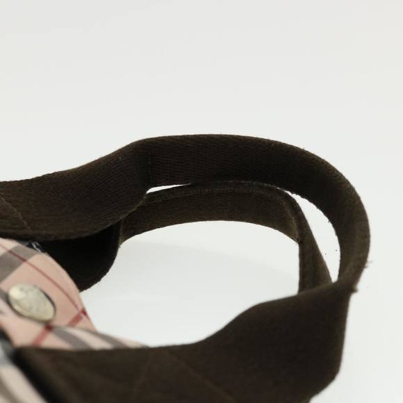 BURBERRY Nova Check Hand Bag Nylon Pink Auth hs1650 - Picture 7 of 16